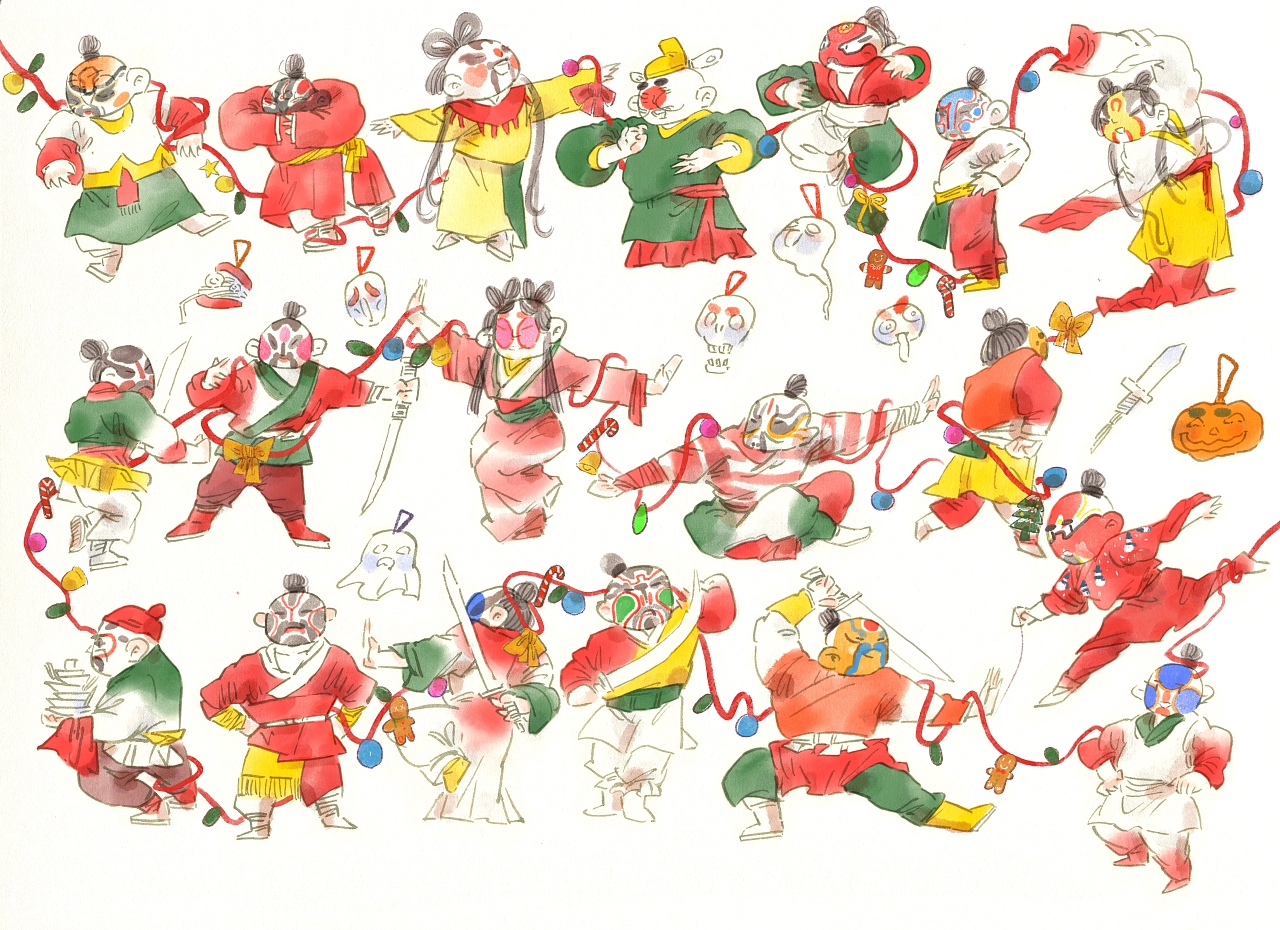 國風(fēng)人物手稿與插畫 子木繪文藝創(chuàng)作的商業(yè)價值與藝術(shù)探索